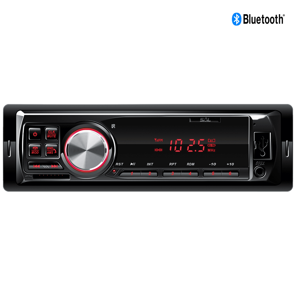 SAL Avtoradio, 4 x 45W, BT, FM, USB/SD/AUX, daljinski upravljalnik - VBT 1100/RD
