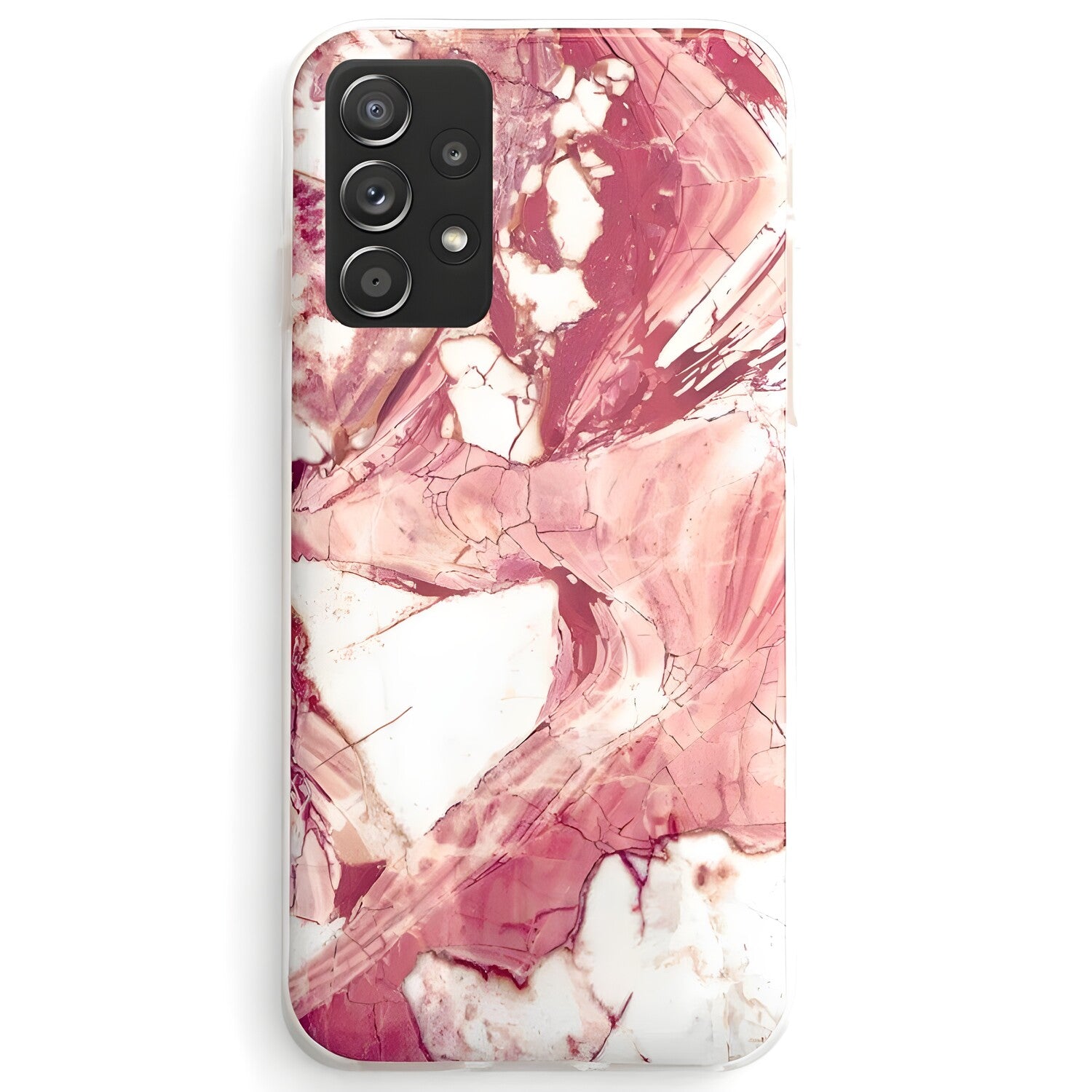 Wozinsky Marble silikonska futrola za Samsung Galaxy A72 5G/Galaxy A72 4G - Roza KP10100