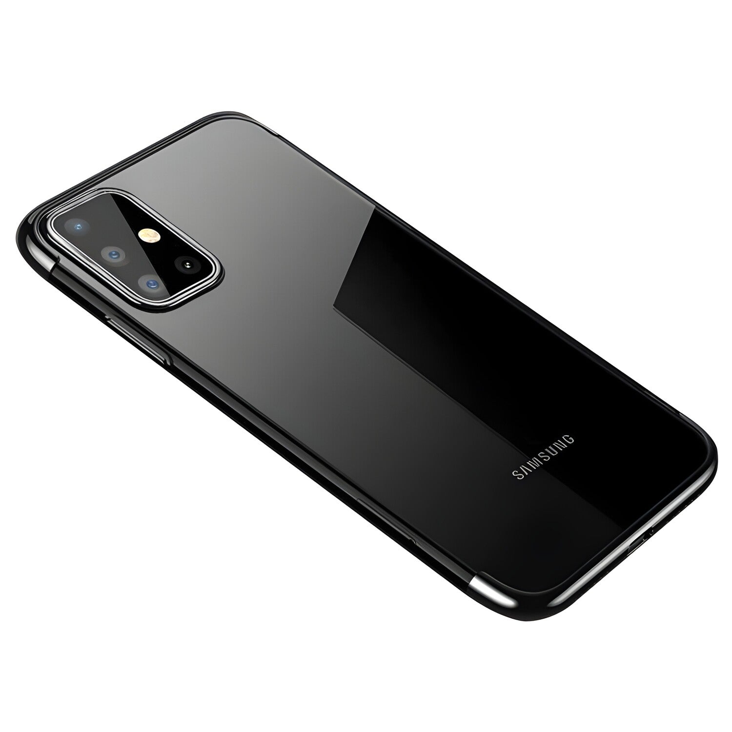 Futrola Clear Color s obojenim rubom za Samsung Galaxy A72 4G/Galaxy A72 5G - Crna KP10810