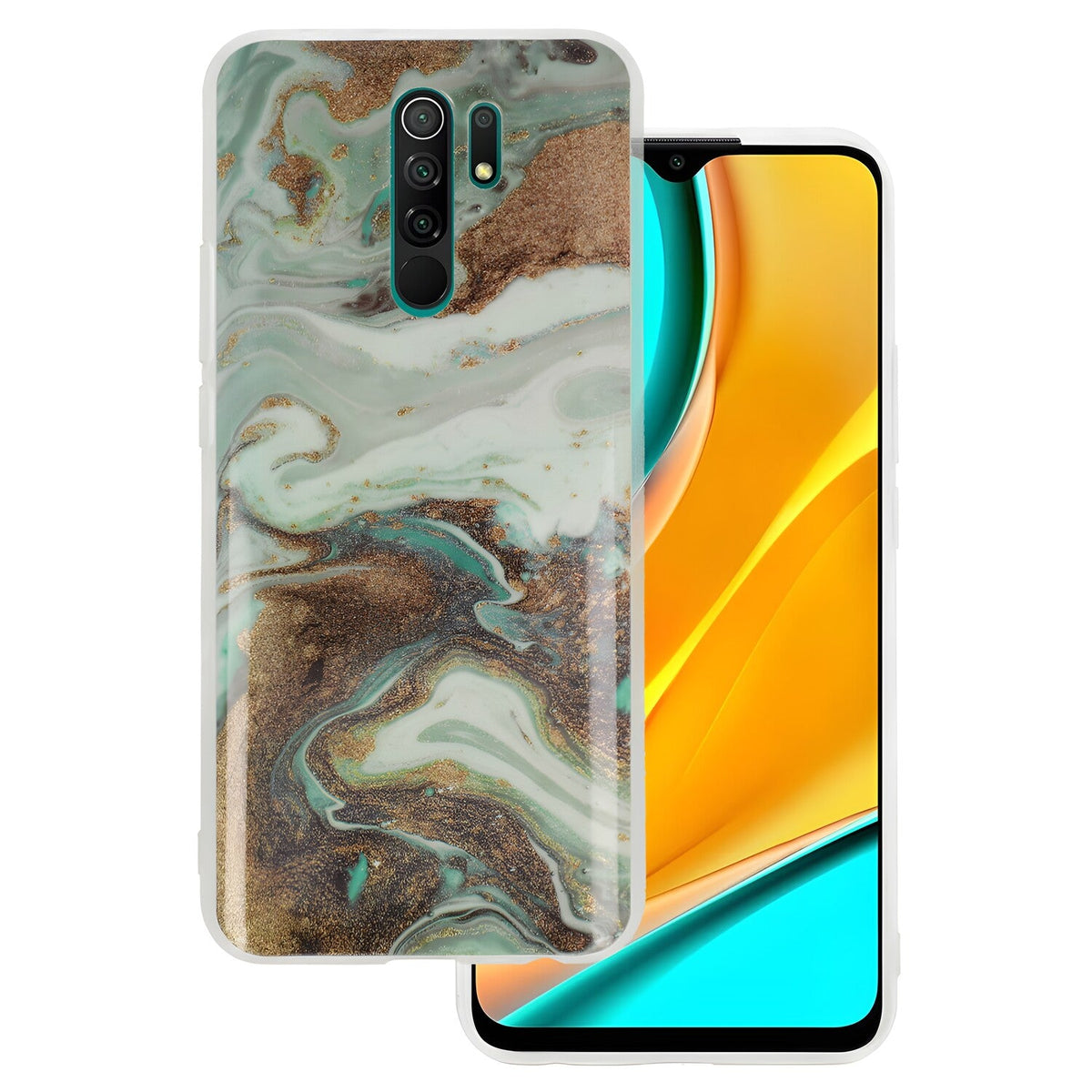Silikonska sjajna futrola Marble za Xiaomi Redmi 9 - Višebojna 5