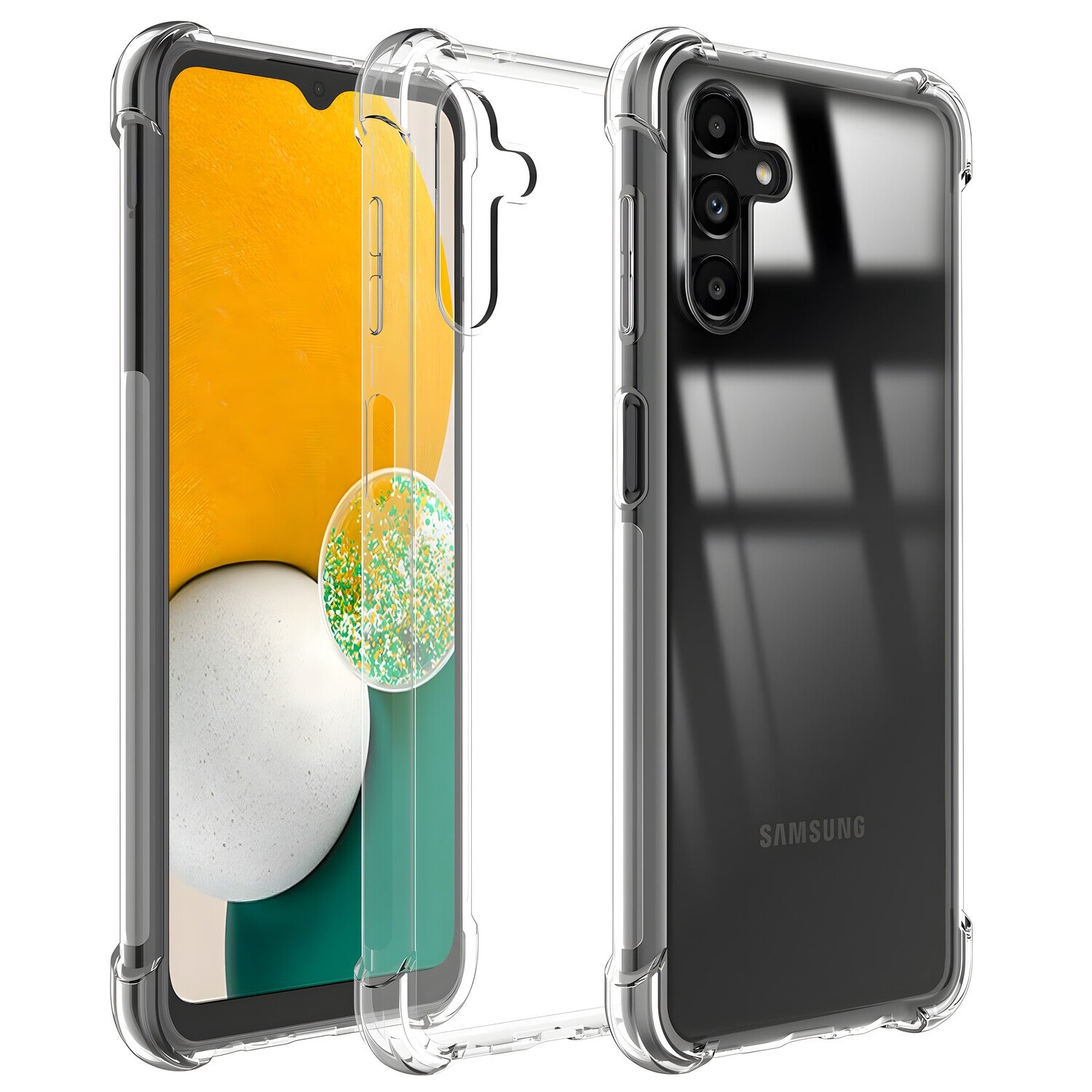 Silikonska futrola s ojačanim rubovima za Samsung Galaxy A13 5G - Prozirna KP18041