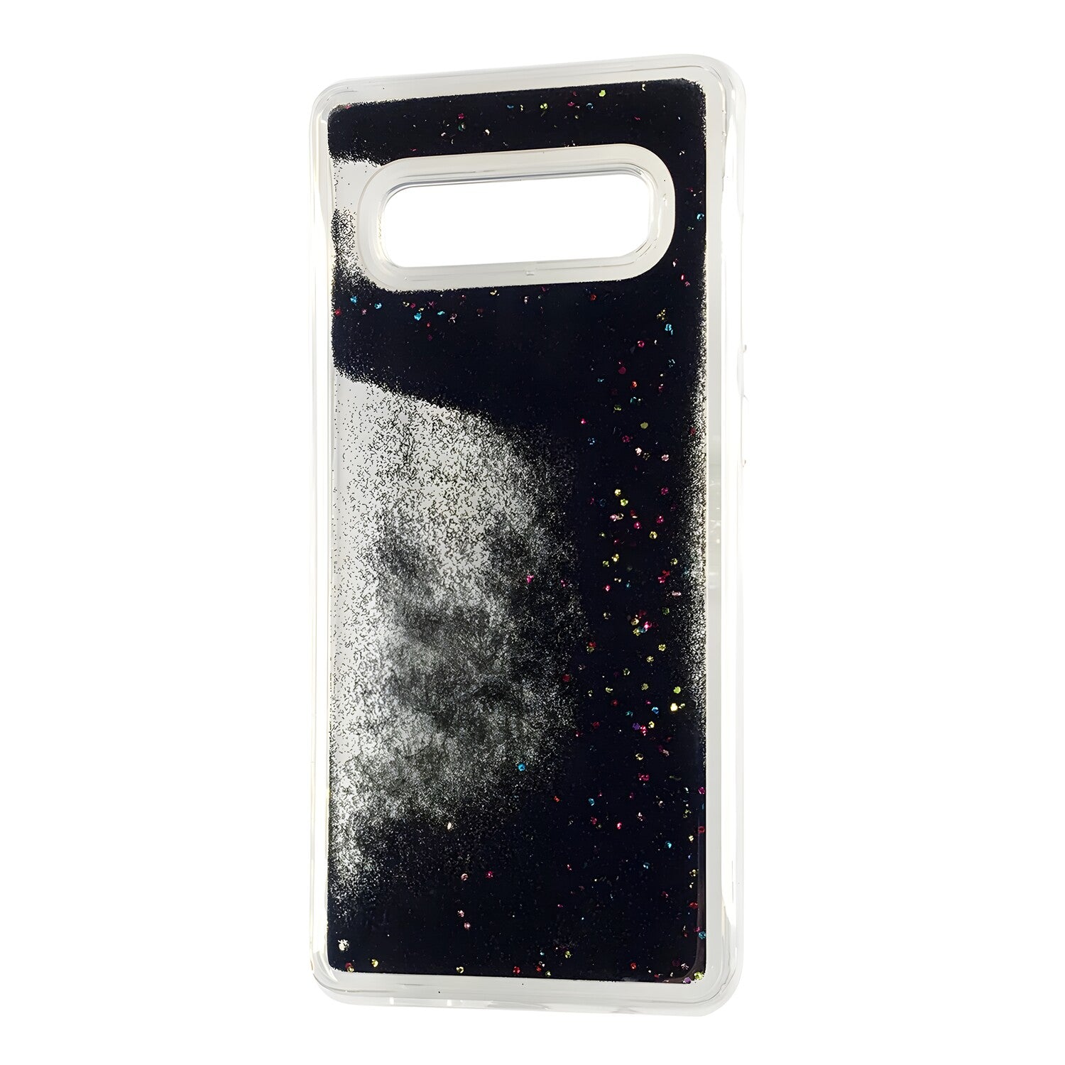 Futrola s tekućim šljokicama za Samsung Galaxy S10 - Crna KP18112