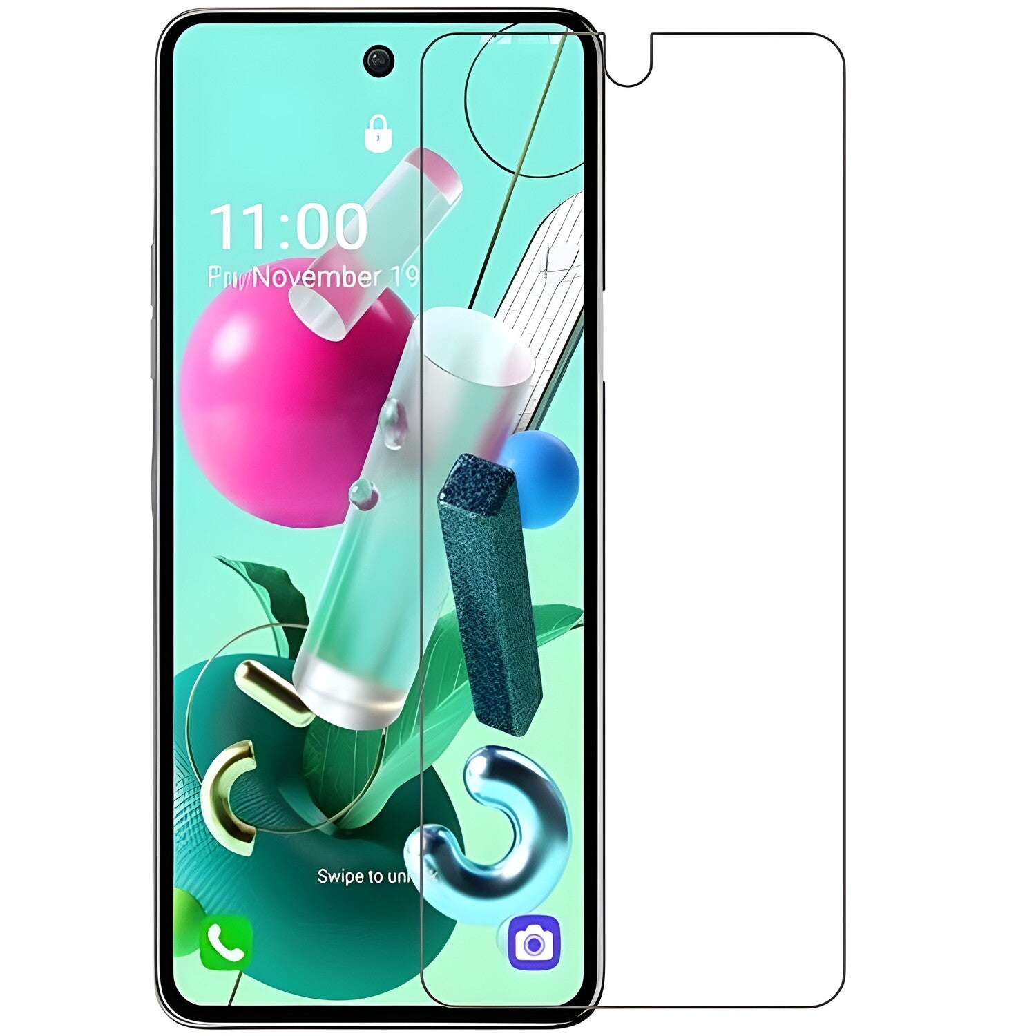 Kaljeno staklo GOLD 9H za LG K92 5G - Prozirna KP18173