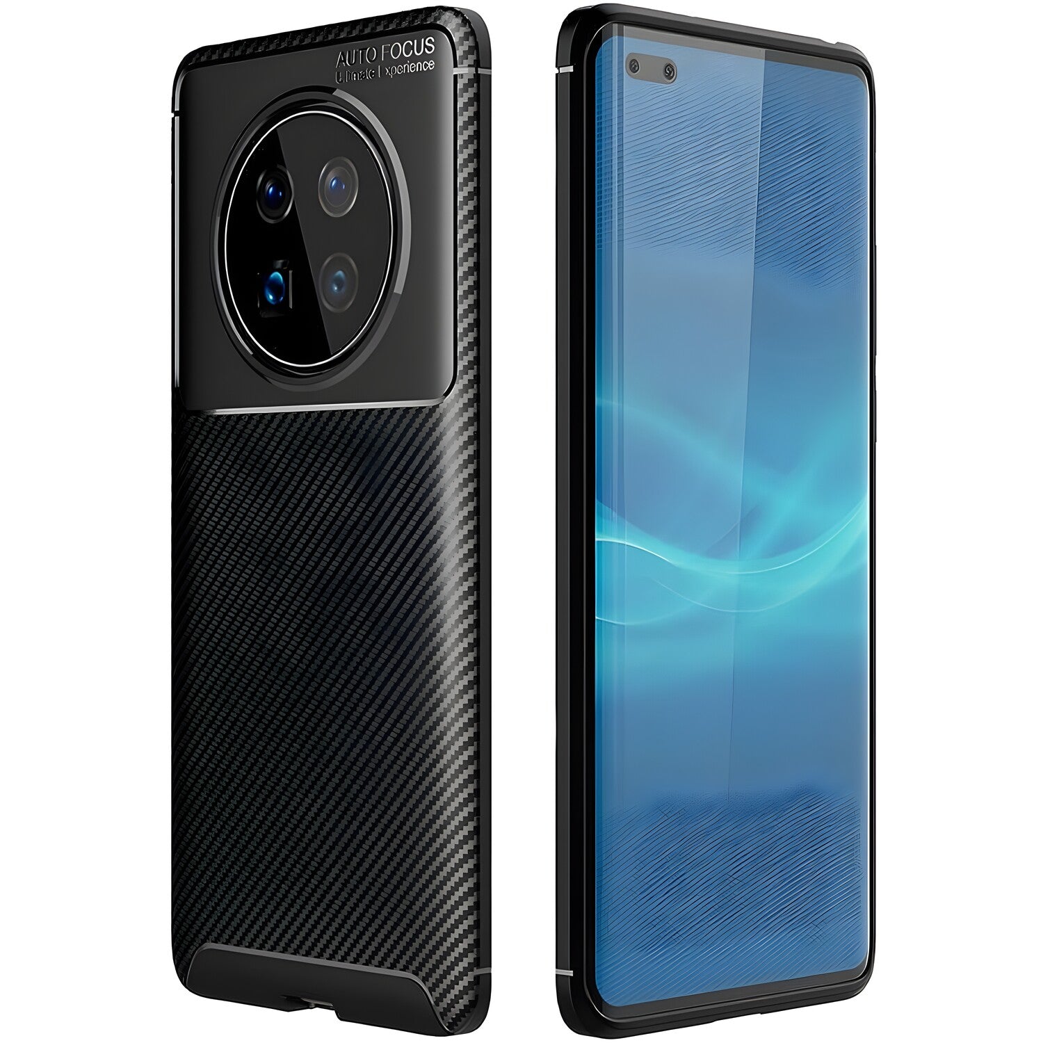 Futrola Carbon Shield TPU za Huawei Mate 40 Pro - Crna KP19351