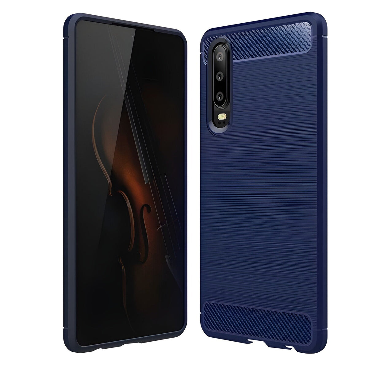 Futrola Carbon Shield TPU za Huawei P30 - Tamno plava