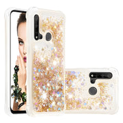 Futrola s tekućim šljokicama za Huawei P20 Lite 2019 - Zlatna KP19442