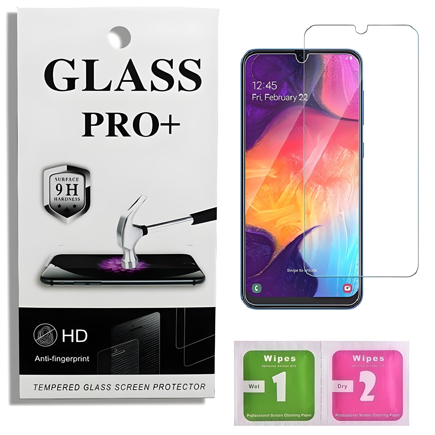 Prémično zaštitno staklo 9D Izmael za Samsung Galaxy A40 - Prozirna KP22918