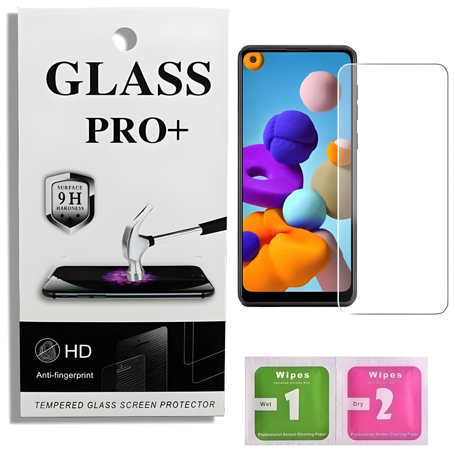 Prémično zaštitno staklo 9D Izmael za Samsung Galaxy A21s - Prozirna KP22956