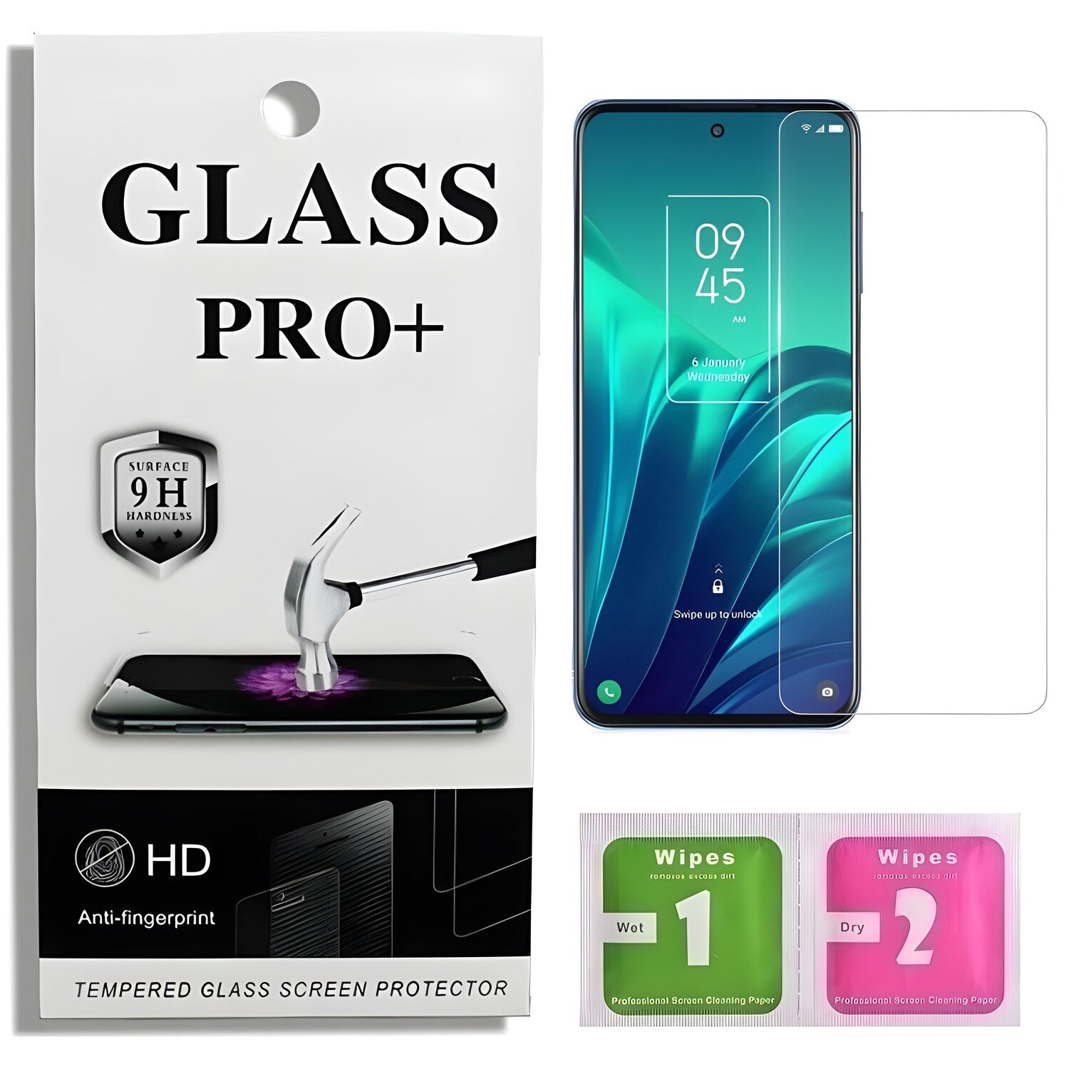 Prémično zaštitno staklo 9D Izmael za TCL 20L - Prozirna KP23055