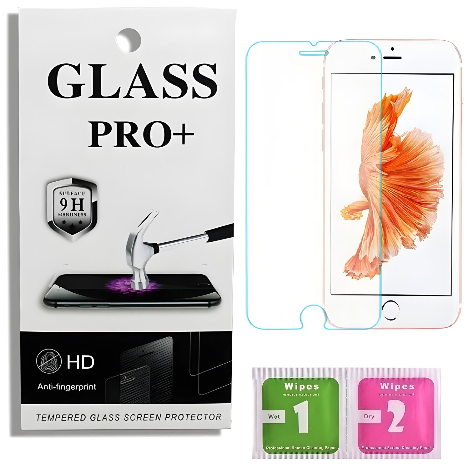 Prémično zaštitno staklo 9D Izmael za Apple iPhone 7 Plus/iPhone 8 Plus/iPhone 6 Plus - Prozirna KP23165