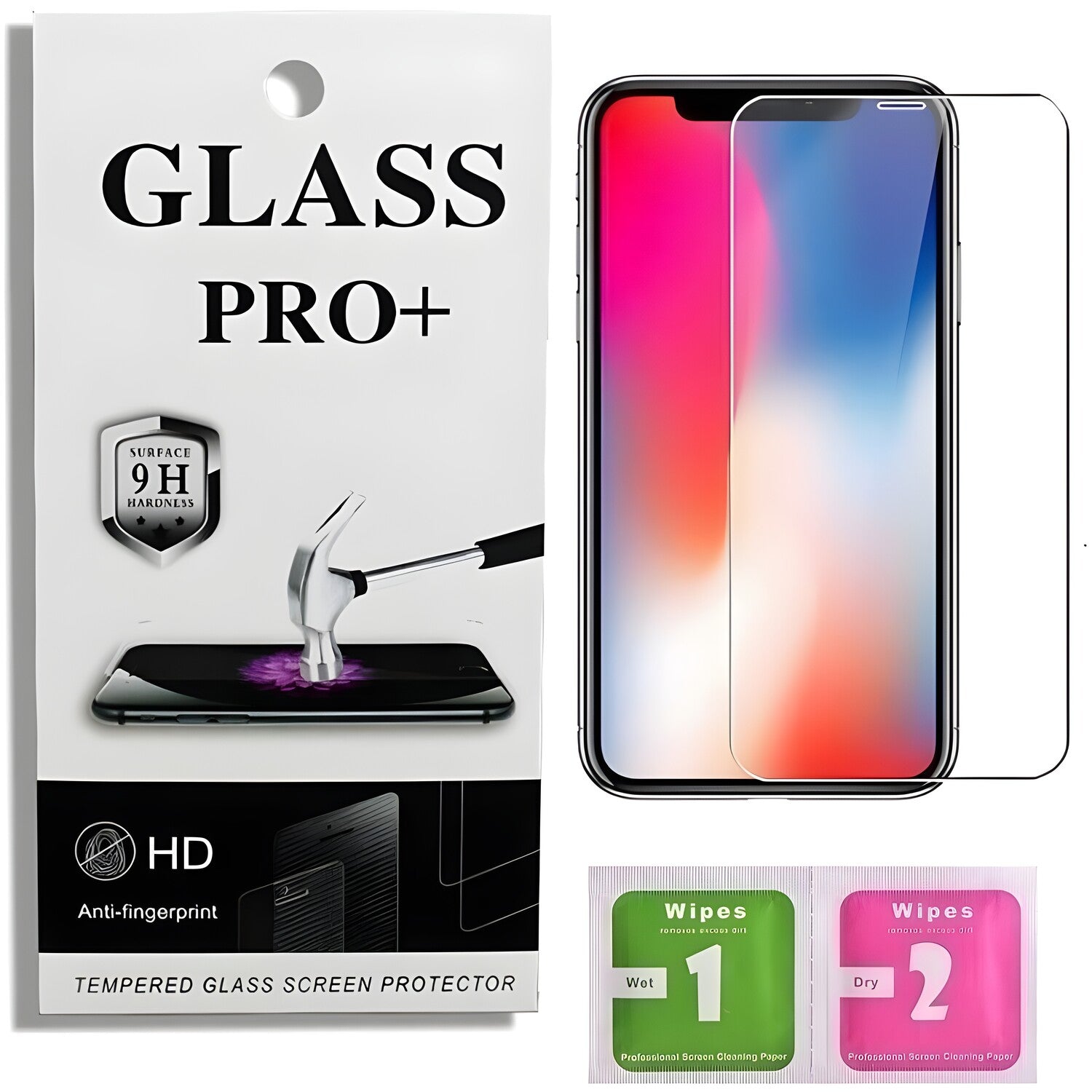 Prémično zaštitno staklo 9D Izmael za Apple iPhone XR - Prozirna KP23271