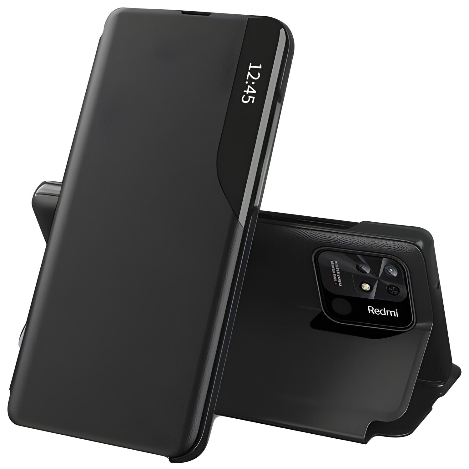 Elegantna knjižna futrola View Case za Xiaomi Redmi 10C - Crna KP23506