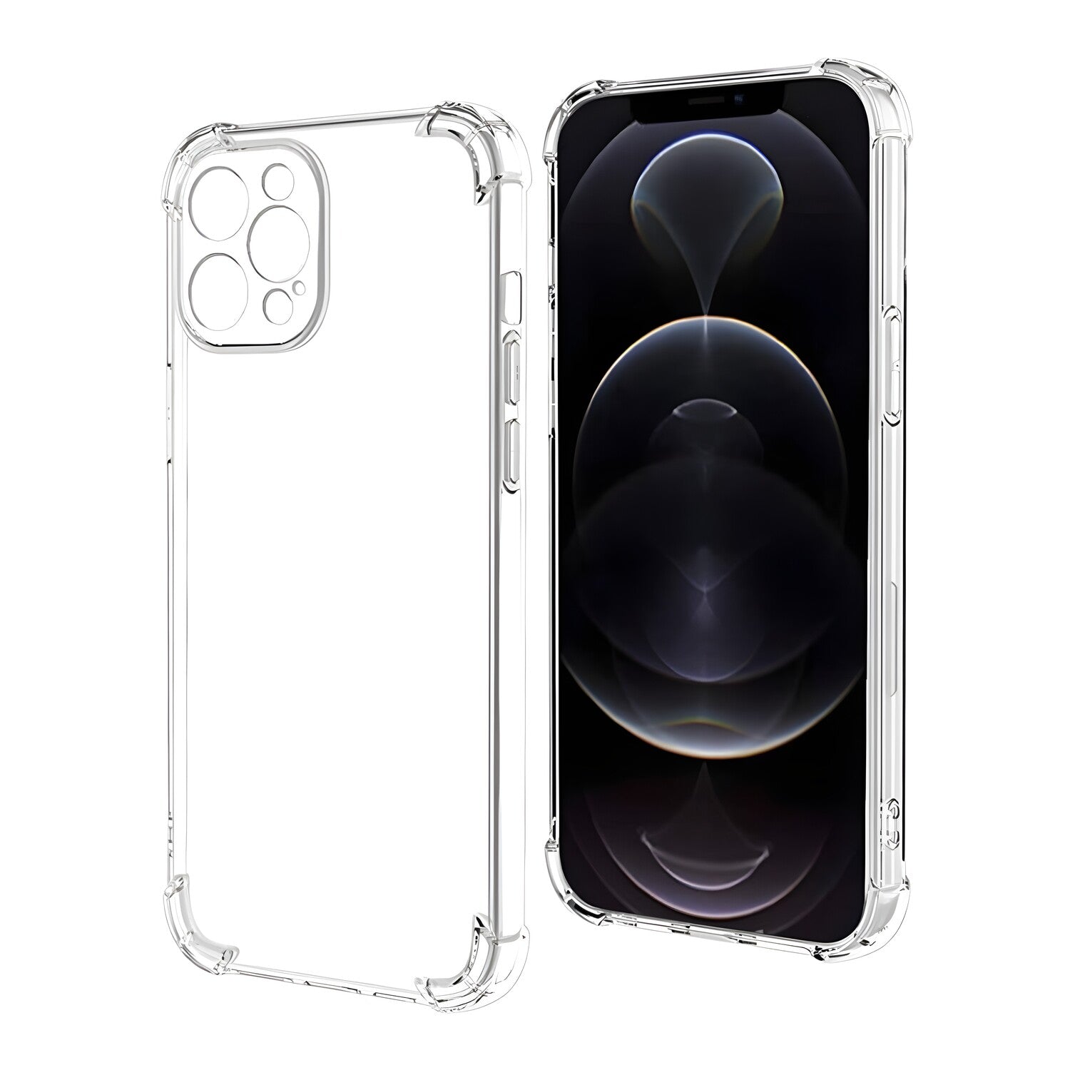 Silikonska futrola s ojačanim rubovima za Apple iPhone 13 Pro Max - Prozirna KP23599