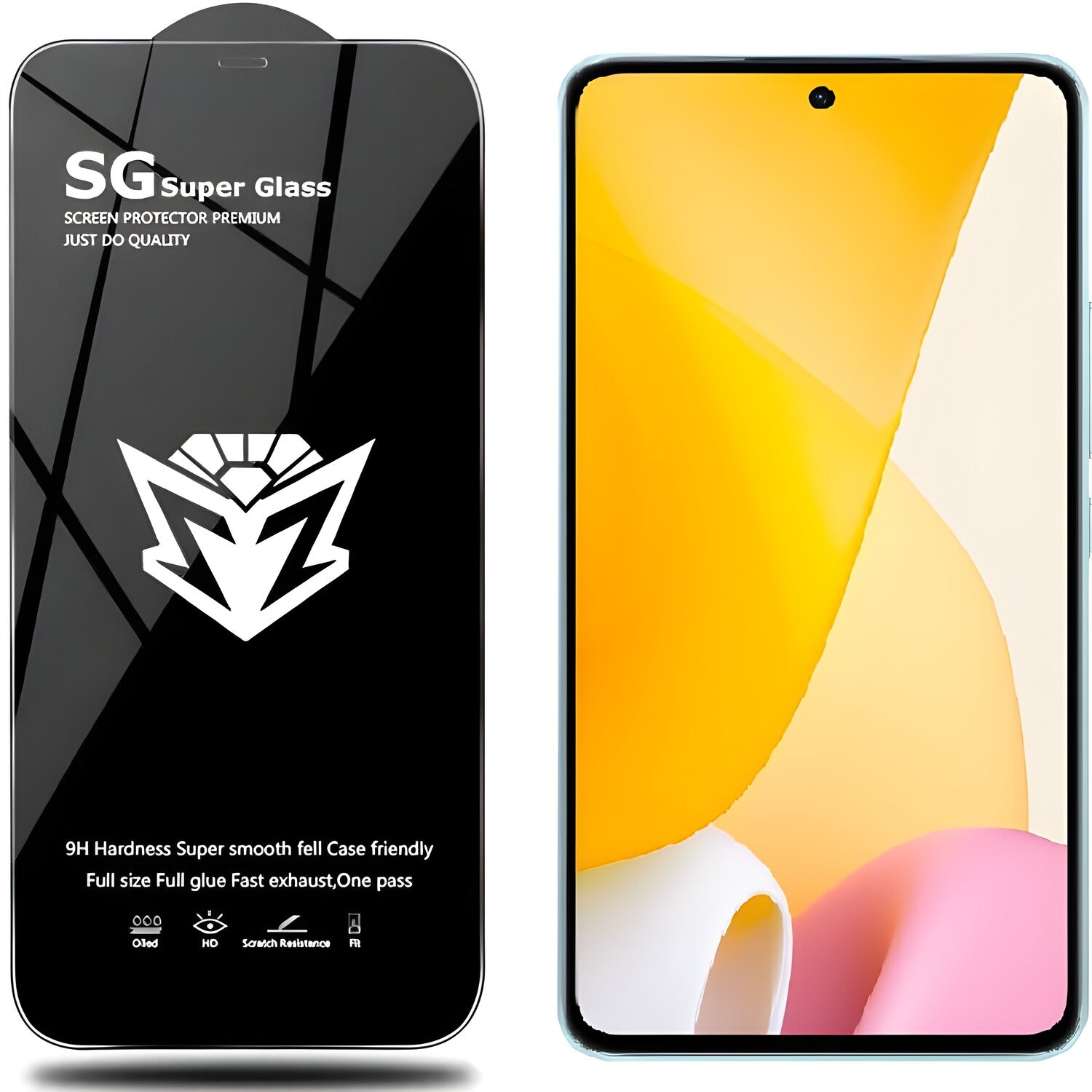 Zaštitno staklo SG Super za Xiaomi 12 Lite - Crna KP24133