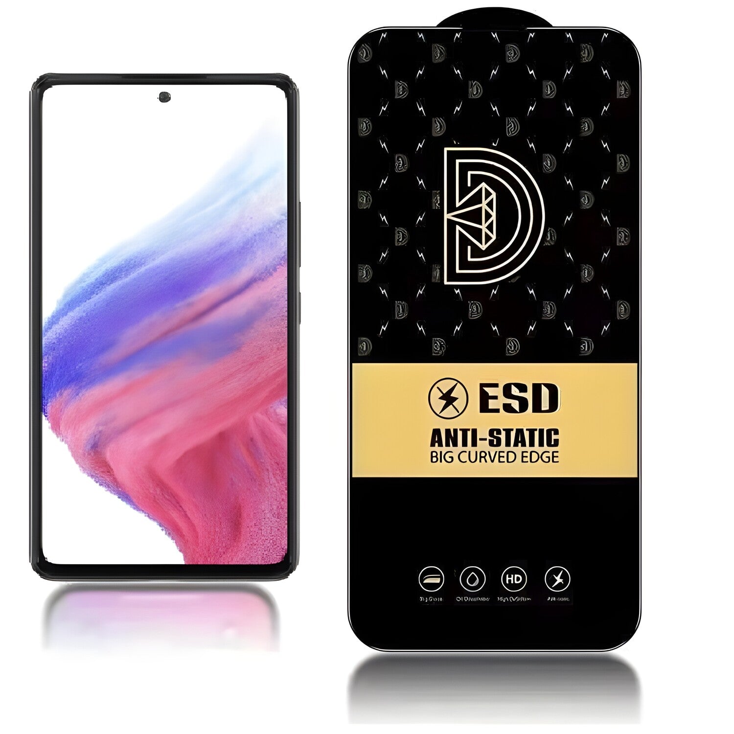 Diamond antistatičko kaljeno staklo za Samsung Galaxy A53 5G - Crna KP24203