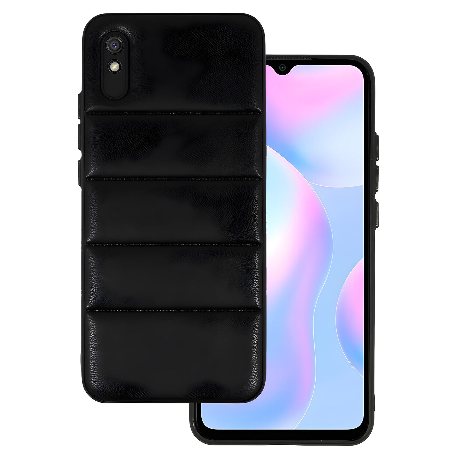 Koženo 3D kućište za Xiaomi Redmi 9A - Crna Tip2 KP25465