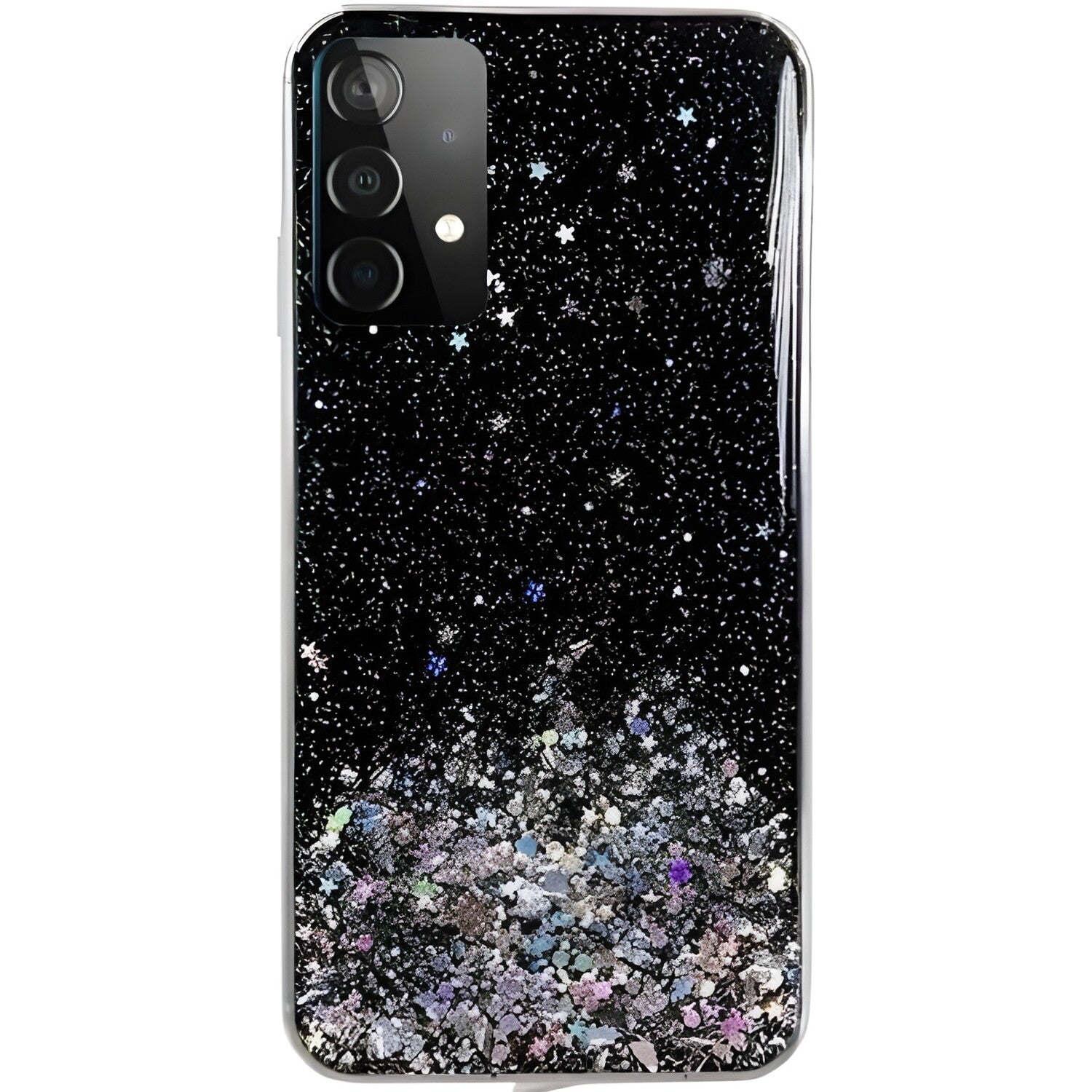 Wozinsky Star Glitter silikonska futrola za Samsung Galaxy A72 5G - Crna KP8817