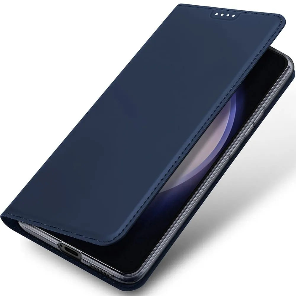 DUX DUCIS Skin Pro – Gladka usnjena torbica za Samsung Galaxy A15 4G/5G modra