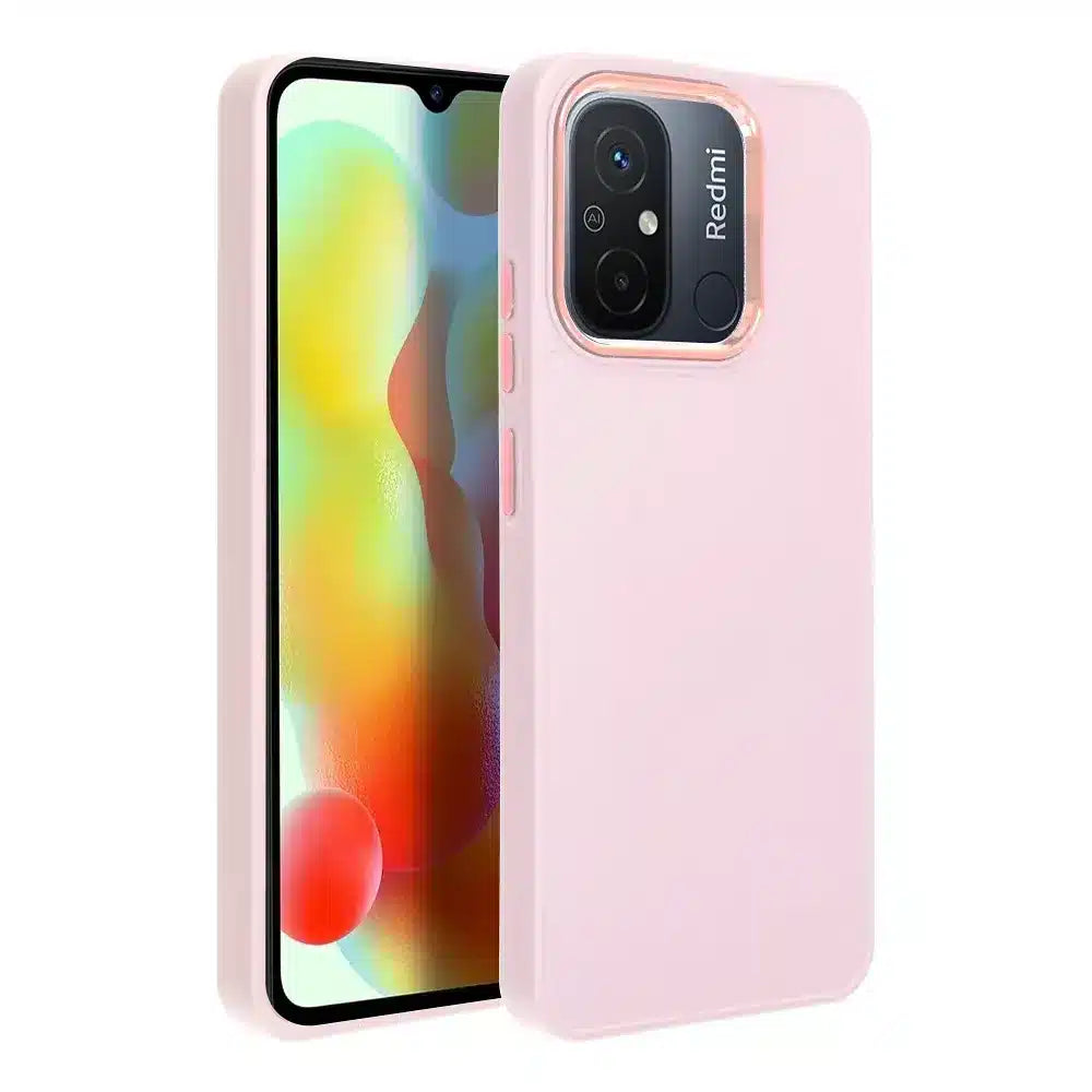FRAME maska za XIAOMI Redmi NOTE 12 PRO 5G pudrasto roza