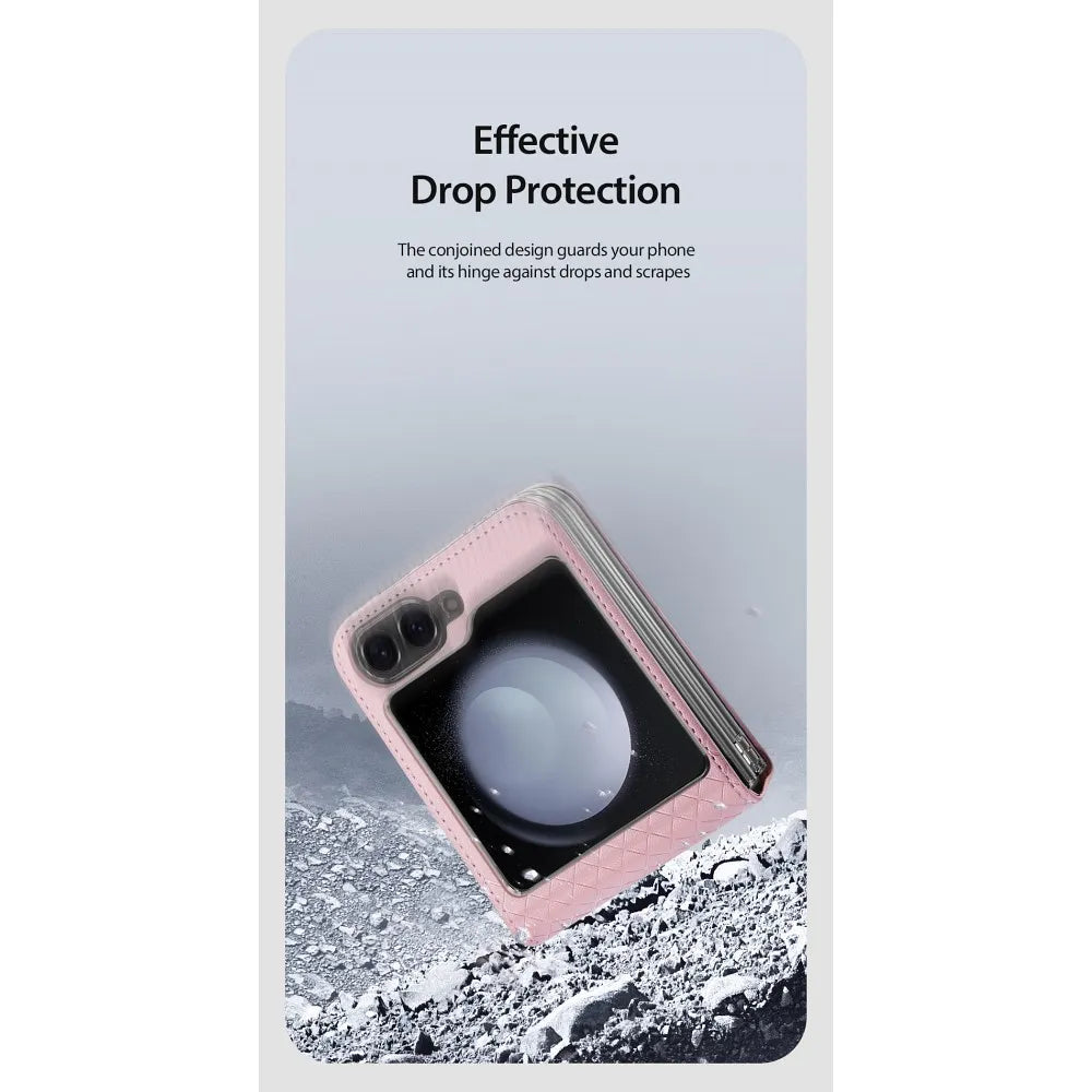 DUX DUCIS BRIL ovitek za SAMSUNG Z Flip6/7 FE 5G roza