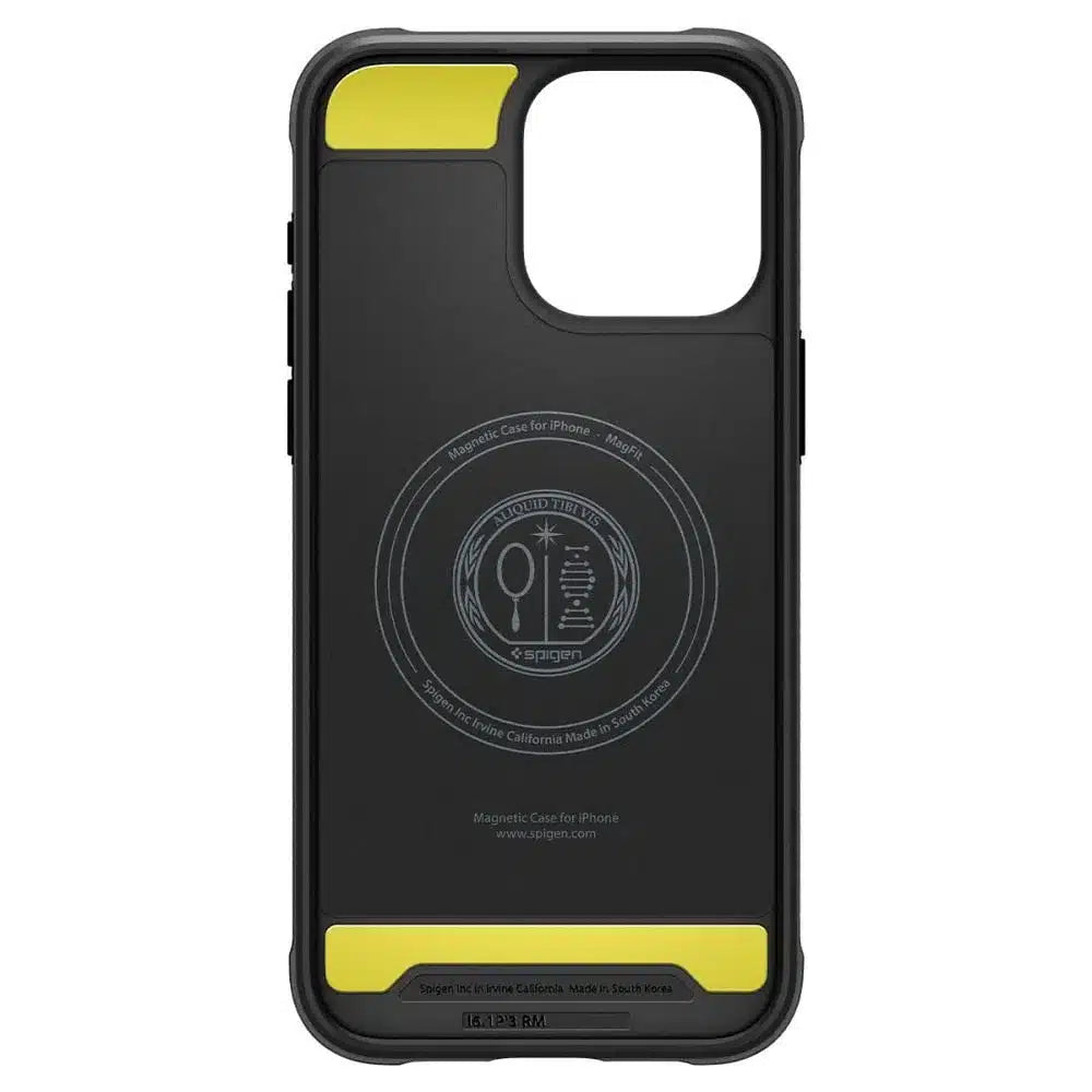 SPIGEN Rugged Armor MAG ovitek, združljiv z MAGSAFE, za IPHONE 15 PRO, mat črn