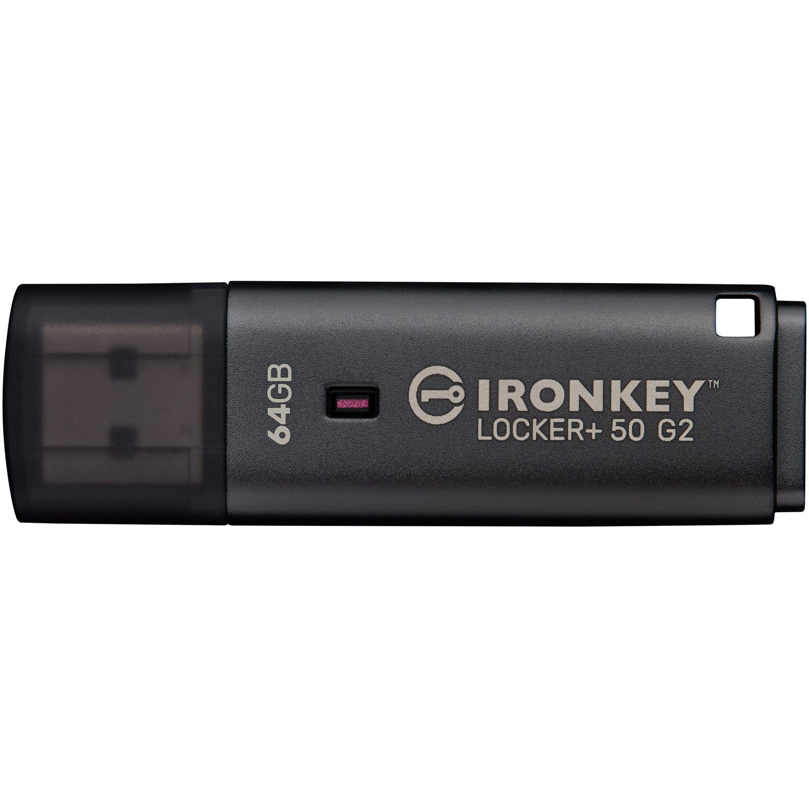 Kingston Technology IronKey Locker+ 50 G2 USB izbrisivi memorijski pogon 64 GB USB Tip-A 3.2 Gen 1 (3.1 Gen 1) Crno