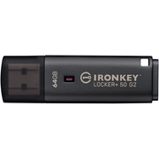 Kingston Technology IronKey Locker+ 50 G2 USB izbrisivi memorijski pogon 64 GB USB Tip-A 3.2 Gen 1 (3.1 Gen 1) Crno