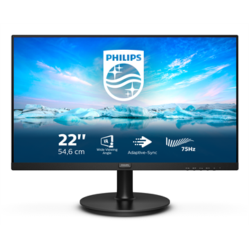Philips V Line 222V8LA/00 računalni monitor 54,6 cm (21.5") 1920 x 1080 pikseli Full HD LCD Crno