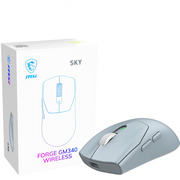 MSI Forge Gm340 Wireless Sky miš Igranje Ambidekster RF bežični + Bluetooth Optički 12000 DPI
