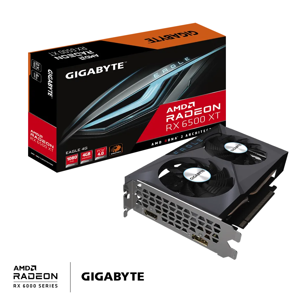 Gigabyte EAGLE Radeon RX 6500 XT 4G AMD 4 GB GDDR6