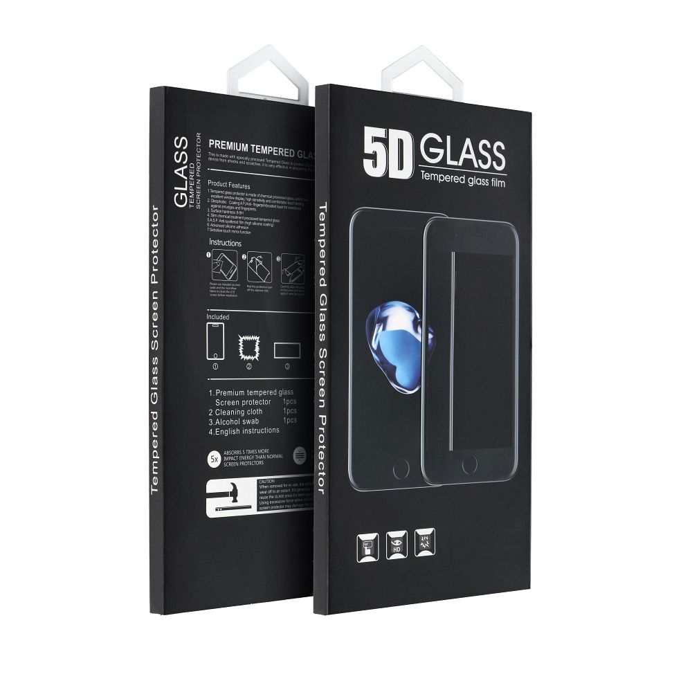 5D Full Glue kaljeno steklo – za Samsung Galaxy A14 4G / A14 5G črno