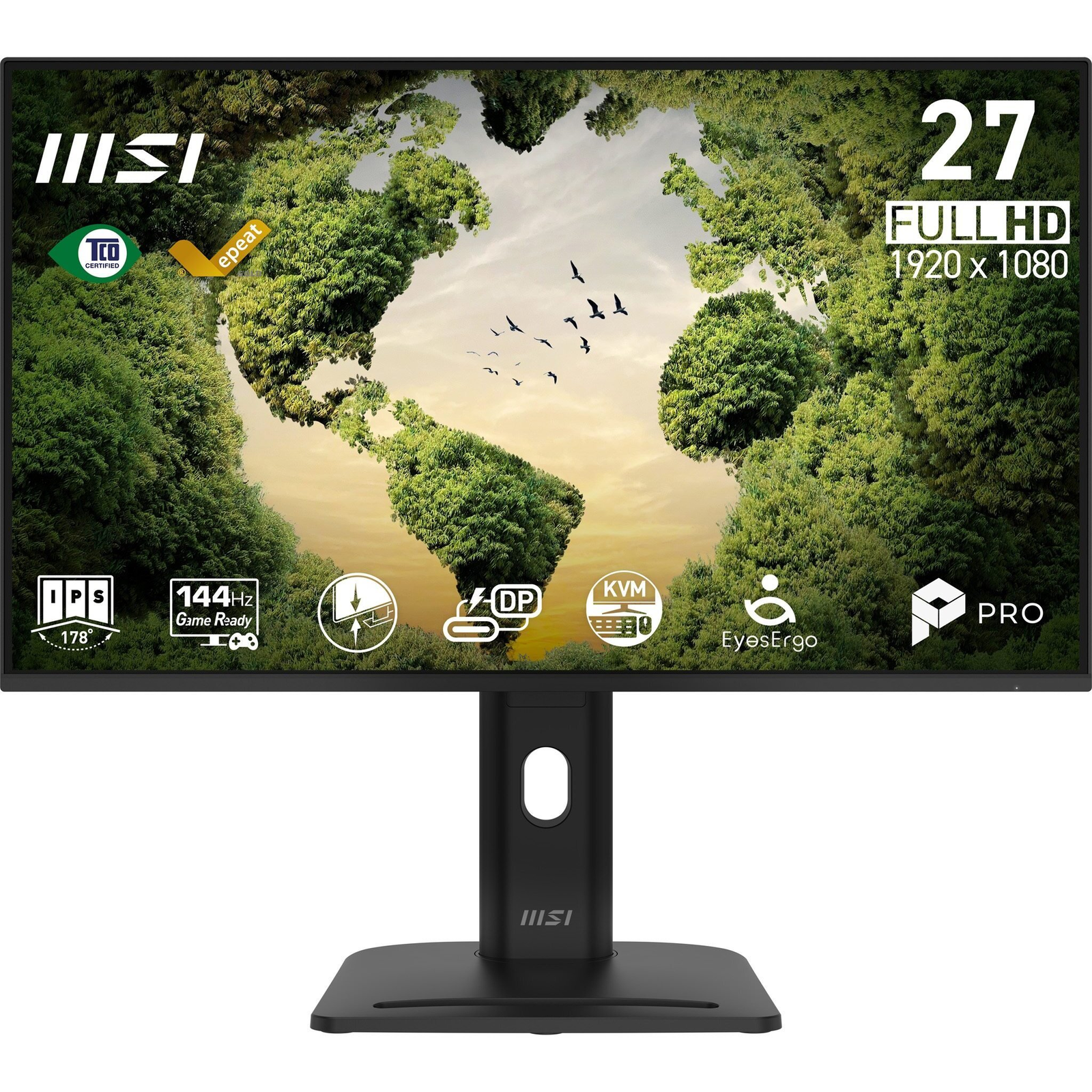 MSI Pro MP275PHGN E14 računalni monitor 68,6 cm (27") 1920 x 1080 pikseli Full HD LCD Crno