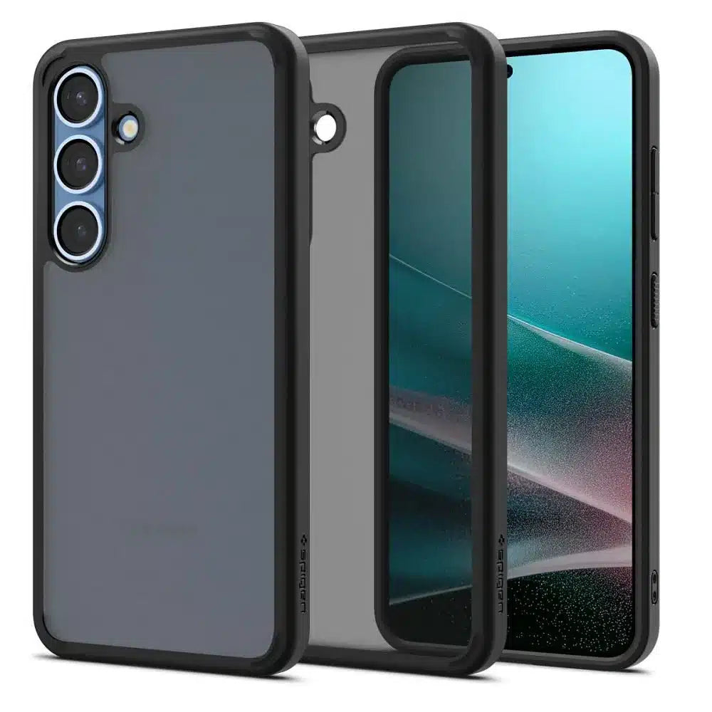 SPIGEN ULTRA HYBRID OVITEK ACS08986 za SAMSUNG S25 Plus - zmrznjena črna