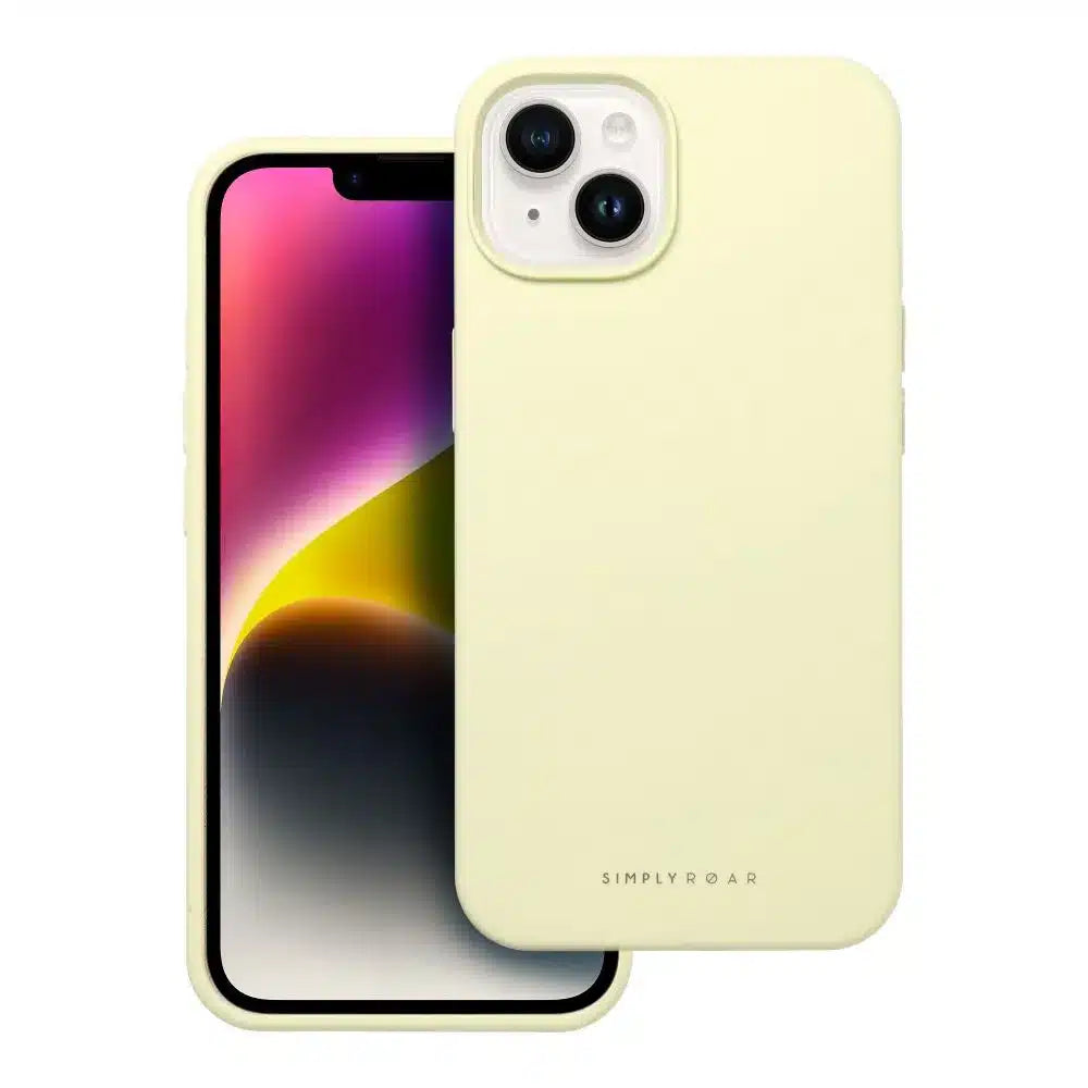 Roar Cloud-Skin etui – za iPhone 14 svetlo rumen