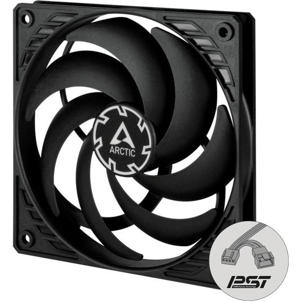 ARCTIC P12 Slim PWM PST Kućište računala Ventilator 12 cm Crno 1 kom