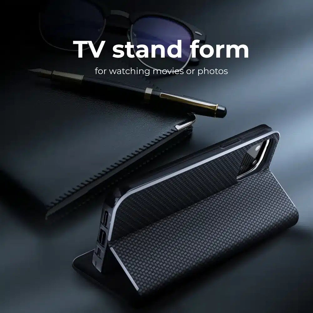 LUNA Book Carbon ovitek za XIAOMI Redmi NOTE 12S črn