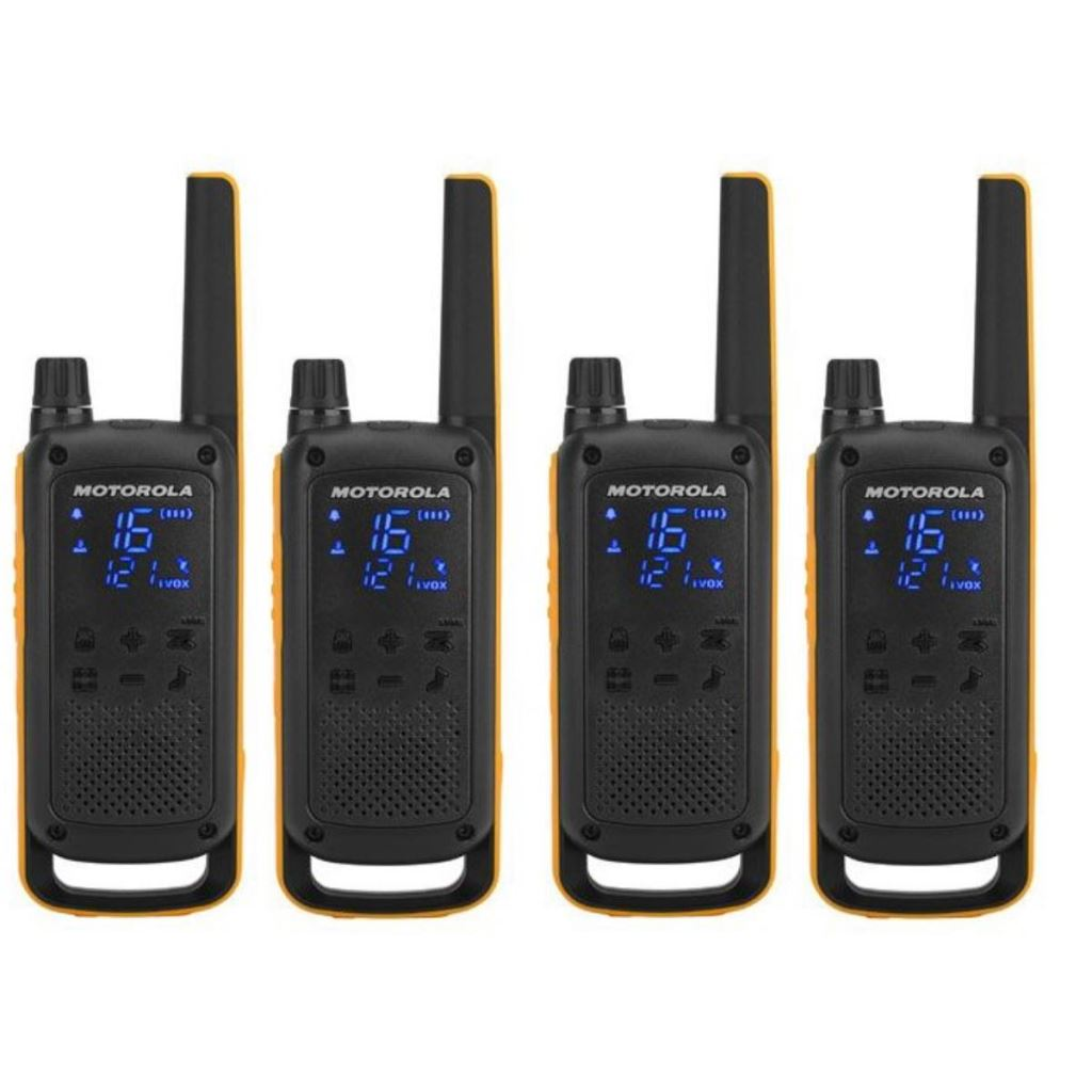 Motorola Talkabout T82 Extreme Quad Pack dvosmjerni radio 16 kanali Crno, Narančasto