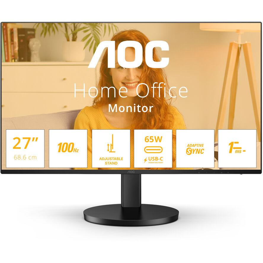 AOC B3 27B3CF2 LED display 68,6 cm (27") 2560 x 1440 pikseli Full HD Crno