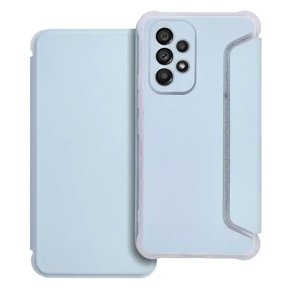 PIANO Book preklopna zaščitna torbica za SAMSUNG GALAXY A53 svetlo modra
