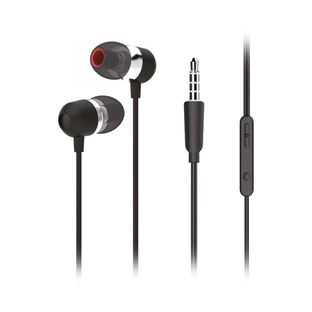 Forcell Premium Sound U3 slušalke 3,5 mm mini jack črne
