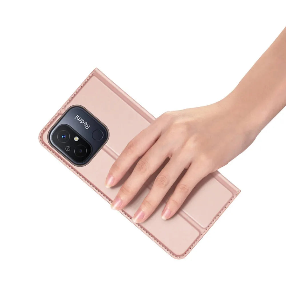 DUX DUCIS Skin Pro – preklopni etui za Redmi 12C roza