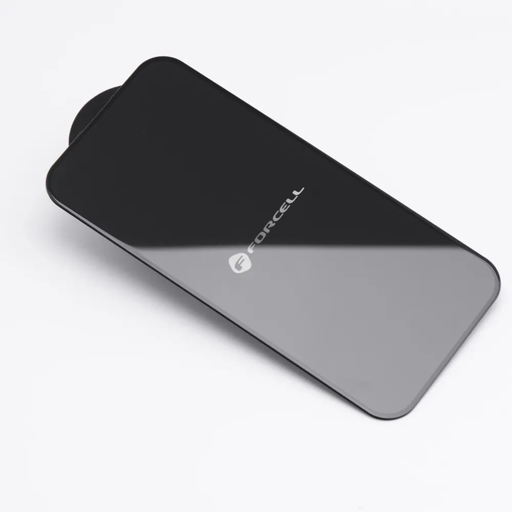 Kaljeno steklo Forcell Ultra Clear Glass za iPhone 16 Pro – črno