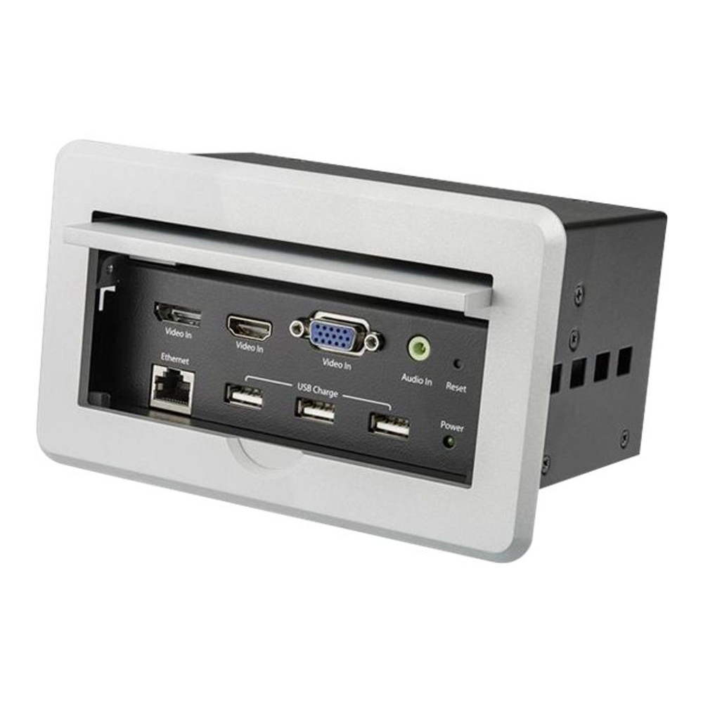 StarTech.com BOX4HDECP2 AV konferencijska poveznica 3840 x 2160 pikseli Ethernet LAN veza Srebro