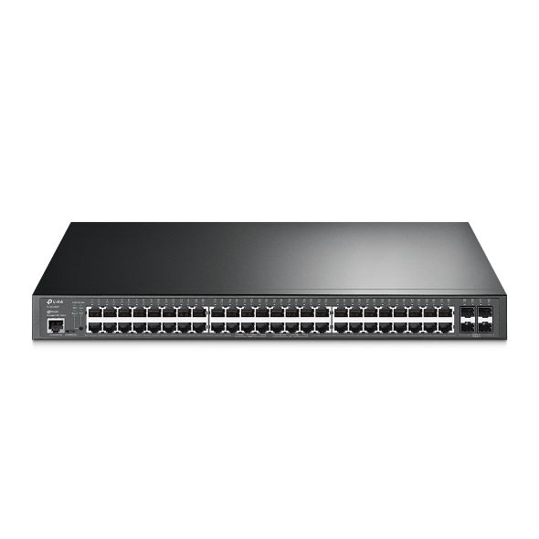 TP-Link Omada SG3452XP mrežni prekidač Upravljano L2+ Gigabit Ethernet (10/100/1000) Podrška za napajanje putem Etherneta (PoE) 1U Crno