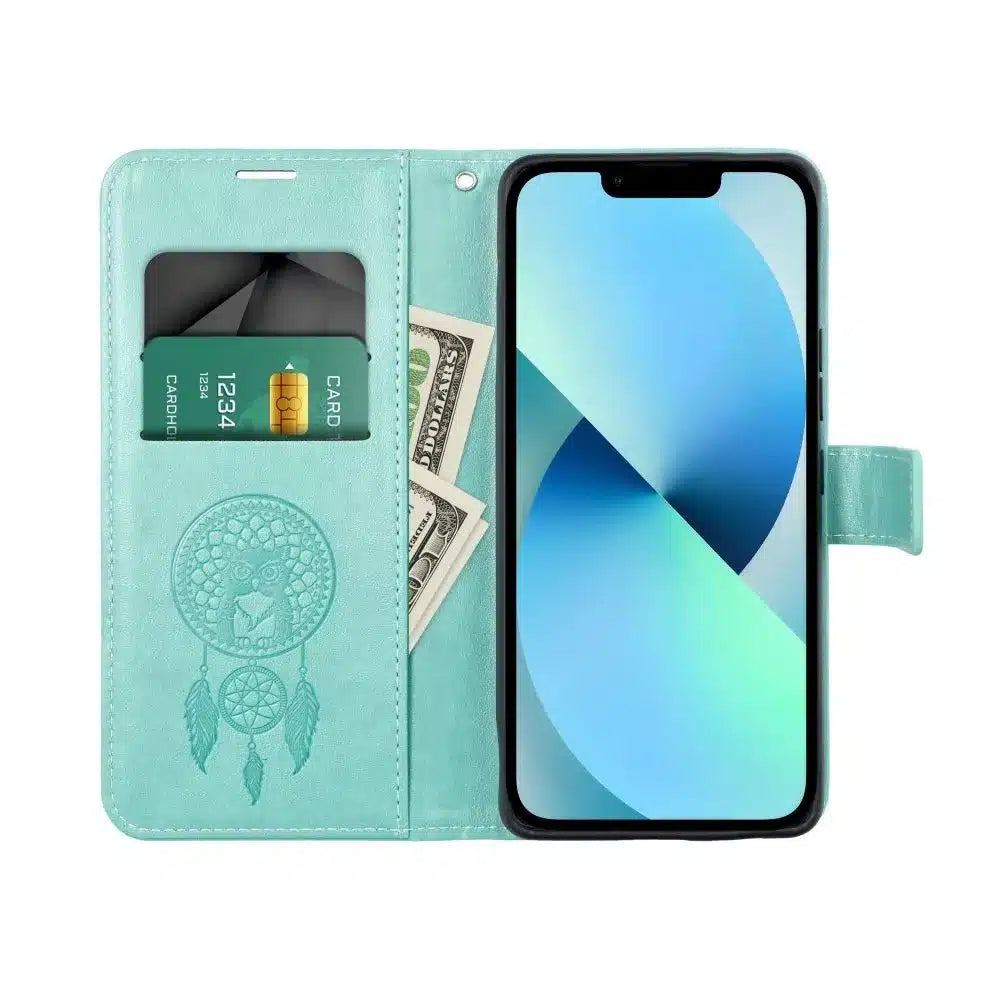 MEZZO Book case preklopna torbica za XIAOMI Redmi Note 12S dream catcher zelena
