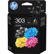 HP 303 2-pack Black/Tri-color Original Ink Cartridges spremnik s tintom 2 kom Standardni prinos Crno, Plavo, Magenta, Žuto