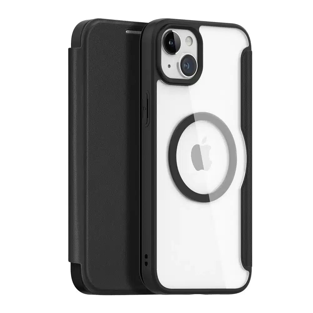 DUX DUCIS Skin X Pro - MagSafe kompatibilna preklopna torbica za Apple iPhone 15 črna