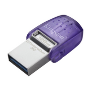 Kingston Technology DataTraveler microDuo 3C USB izbrisivi memorijski pogon 128 GB USB Type-A / USB Type-C 3.2 Gen 1 (3.1 Gen 1) Nehrđajući čelik, Ljubičasto