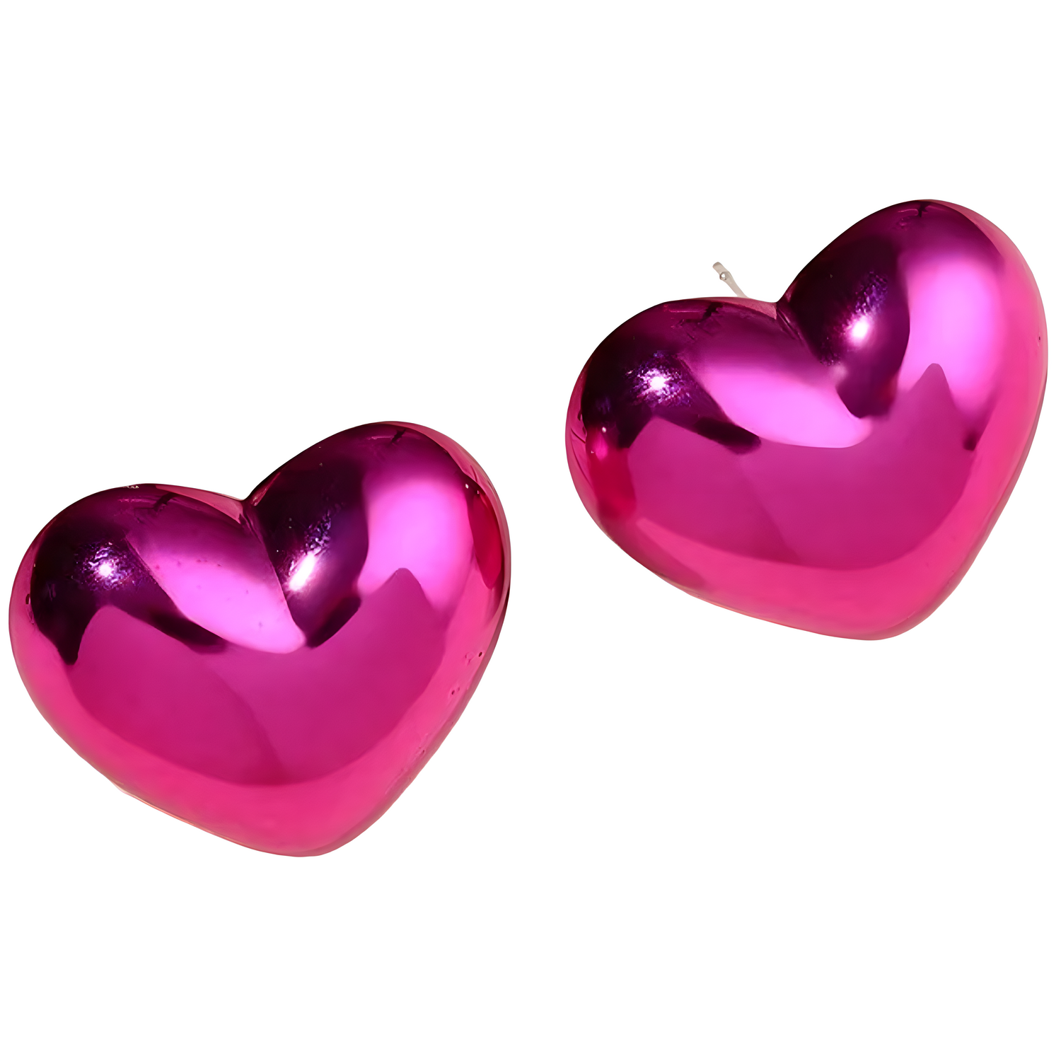 Naušnice AD-33121 - Heart/Ružičasta KP33121