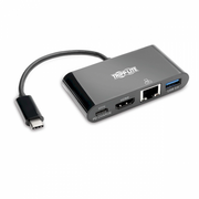 Tripp Lite U444-06N-H4GUBC priključna stanica i replikator porta za prijenosno računalo USB 3.2 Gen 2 (3.1 Gen 2) Type-C Crno